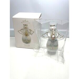 Hallmark Keepsake Snowtop Lodge Anna G. Halo Angel Snowmen Ornament 2011